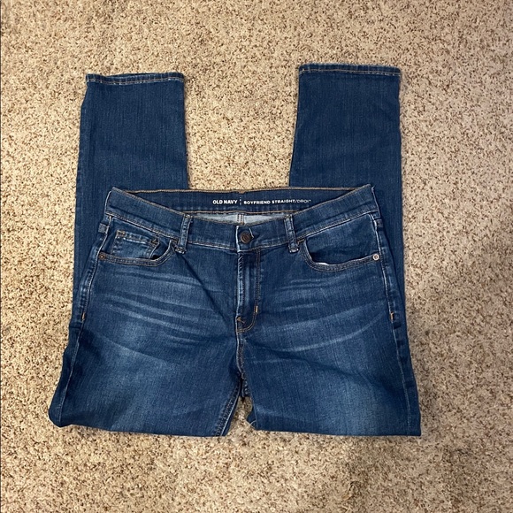 Old Navy Denim - Old Navy Women's Dark Blue Boyfriend Jeans size 10